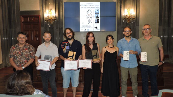 Entrega del I Premio de Dramaturgia Alfonso Jiménez Romero en la Casa de la Provincia de la Diputación