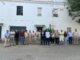El diputado y su equipo, con los trabajadores del Vivero Central de la Diputación de Sevilla.